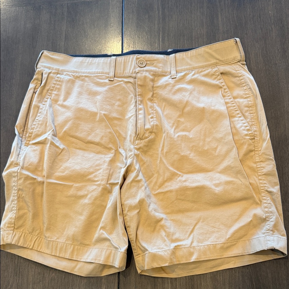 Abercrombie & Fitch All Day Men's Beige Flat Front Shorts